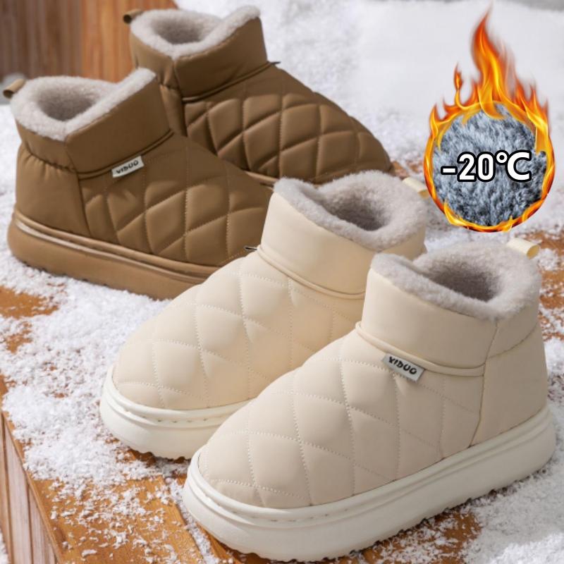 Snow Boot Fur Lined - Bottes d'hiver imperméables pour femmes, plateforme