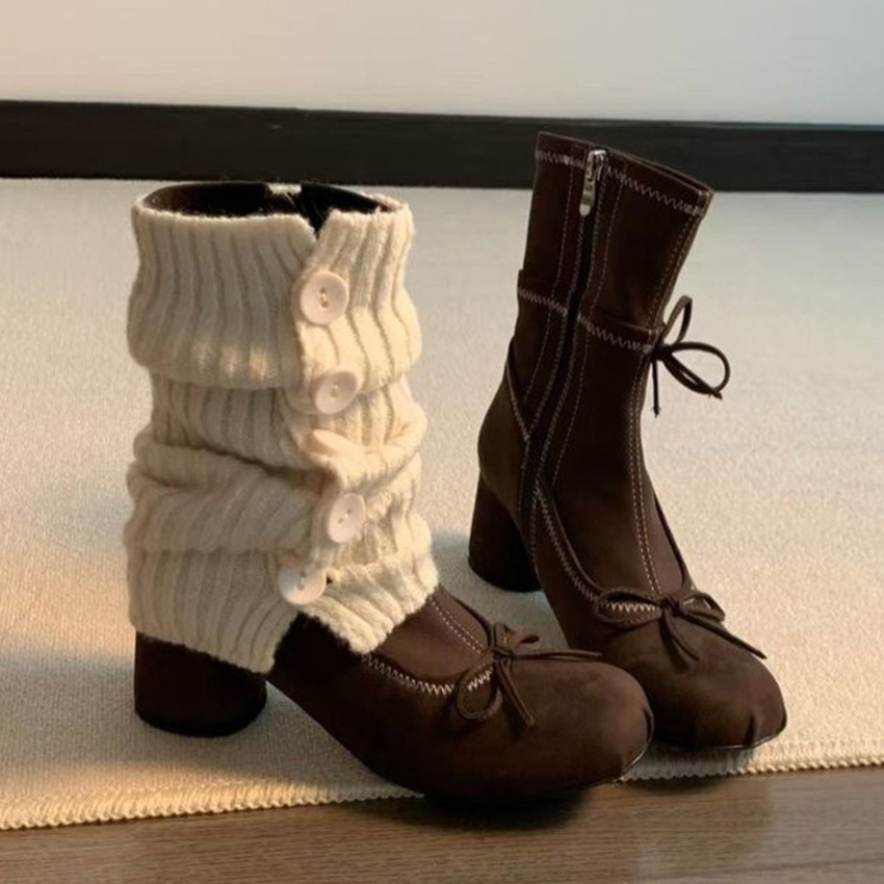 Winter Clothing Women'S - Bow talons hauts femmes bottes nouveau