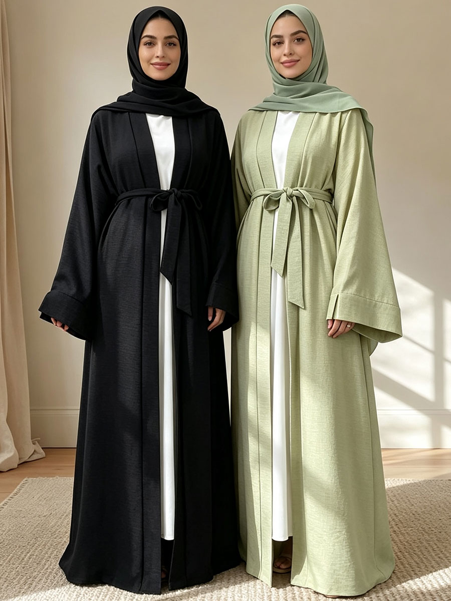 Winter Clothing Dubai - Robe Abaya Décontractée pour Femmes Musulmanes,