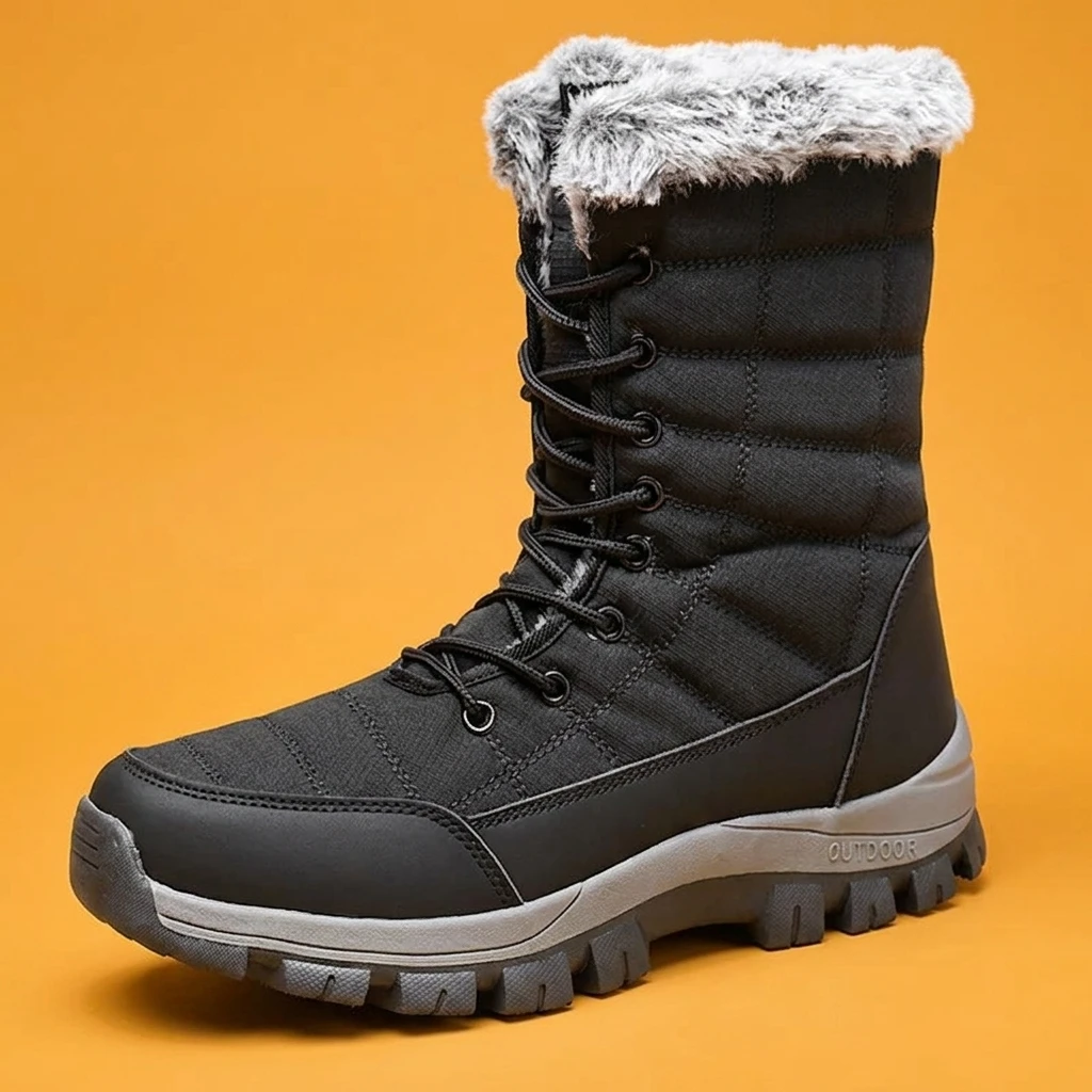 Snow Boot Fur Lined - Bottes de neige d'hiver pour hommes,