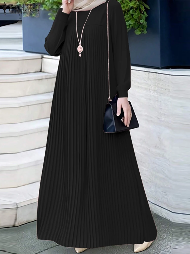 Winter Clothing Dubai - 2025 ZANZEA musulman Abaya Hijab Robe