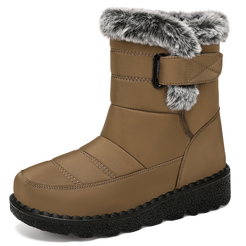 Snow Boot Fur Lined - Bottes de neige mi-mollet pour femmes,