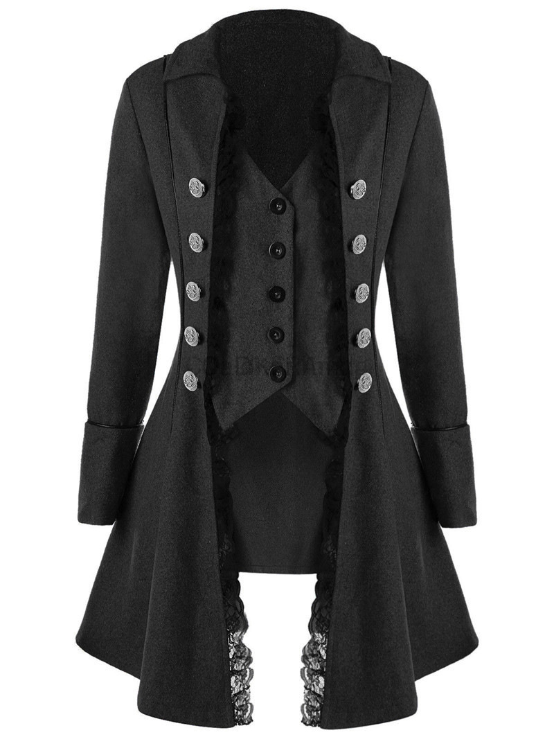 Winter Clothing Women'S - Veste d'hiver gothique Steampunk pour femme,