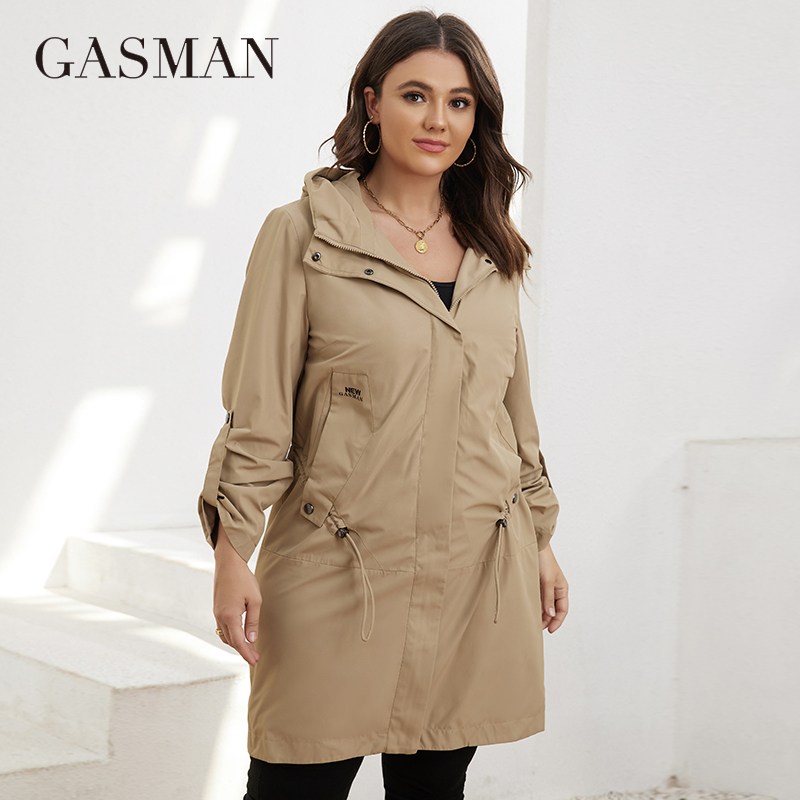 Winter Clothing Pk - GASMAN – Trench-Coat mi-long à capuche