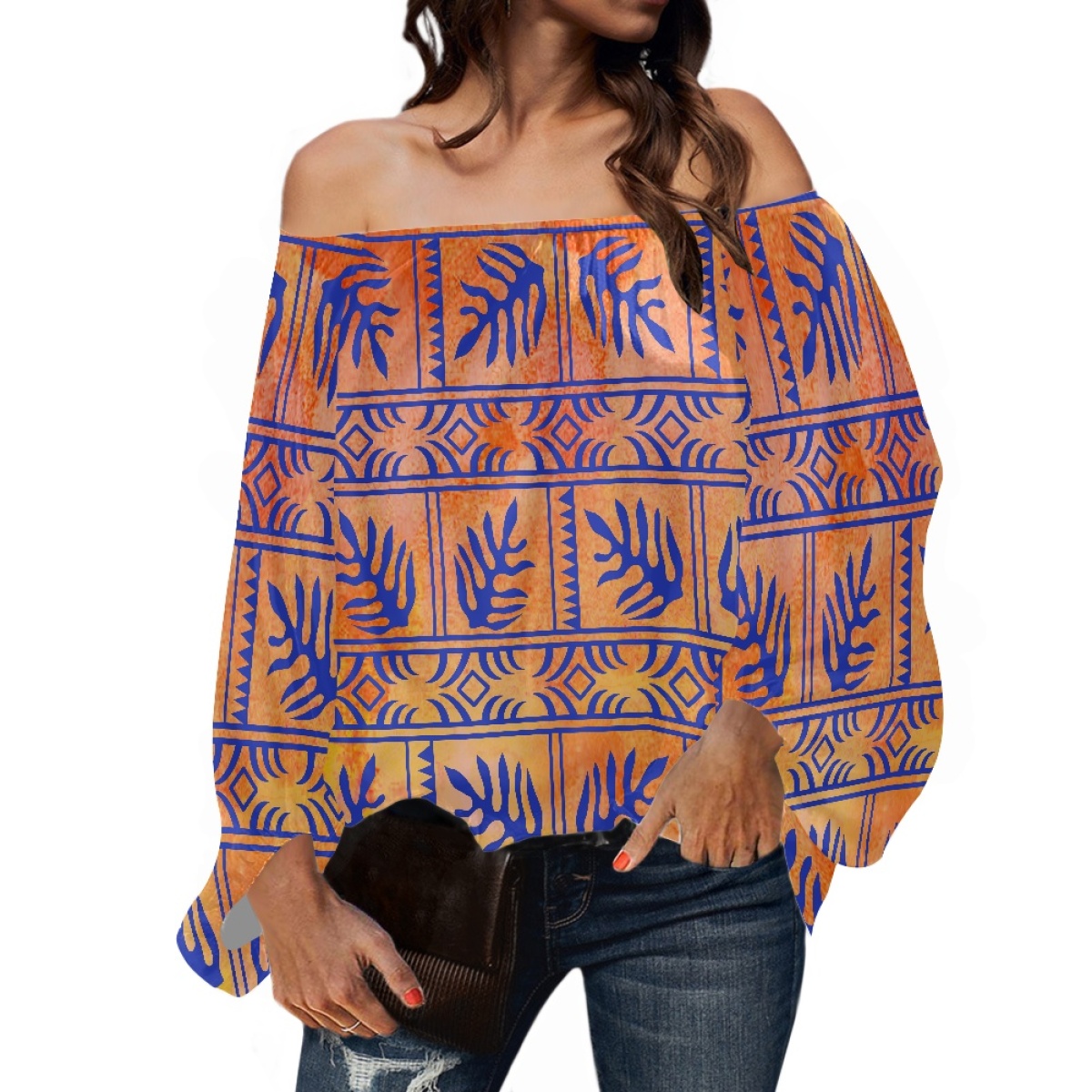 Winter Clothing Ladies - Vêtements tribaux polynésiens, imprimé samoan tapa