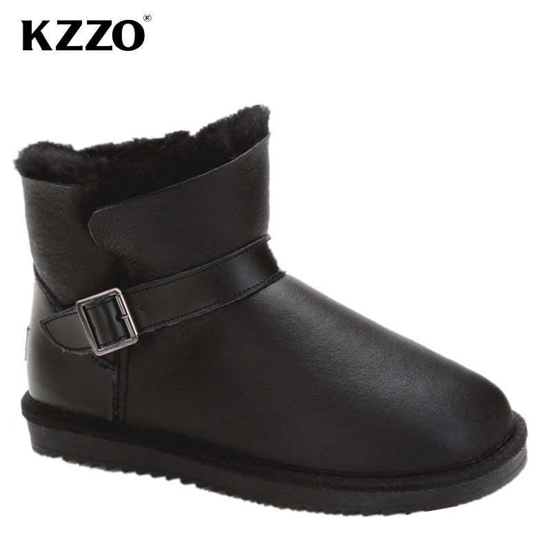 Snow Boot Fur Lined - KZZO 2025 nouveaux hommes décontracté véritable