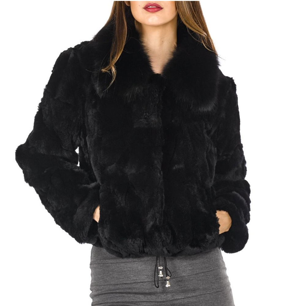 Winter Clothing Offer - Dam Rani-Manteau en Vraie Fourrure de