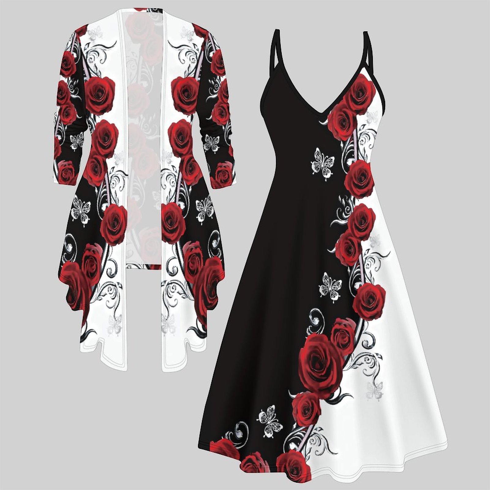 Winter Clothing Ladies - Ensemble deux pièces imprimé pour femme