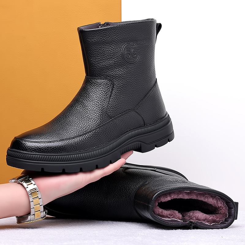 Bottes de neige en cuir à tige - Snow Boot Fur Lined avis et prix