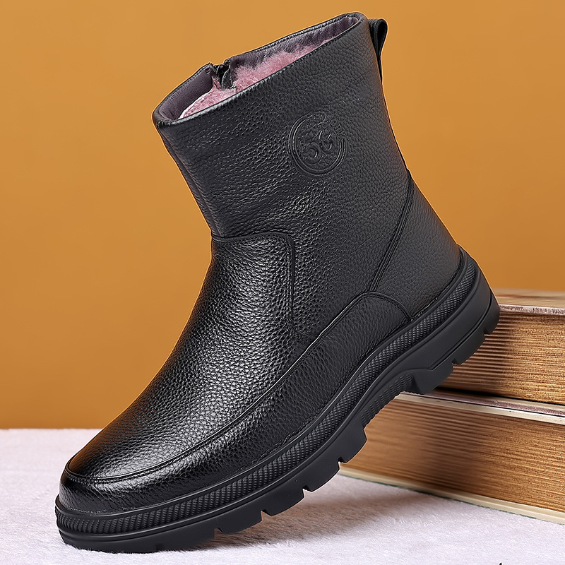 Bottes de neige en cuir à tige - Snow Boot Fur Lined avis et prix