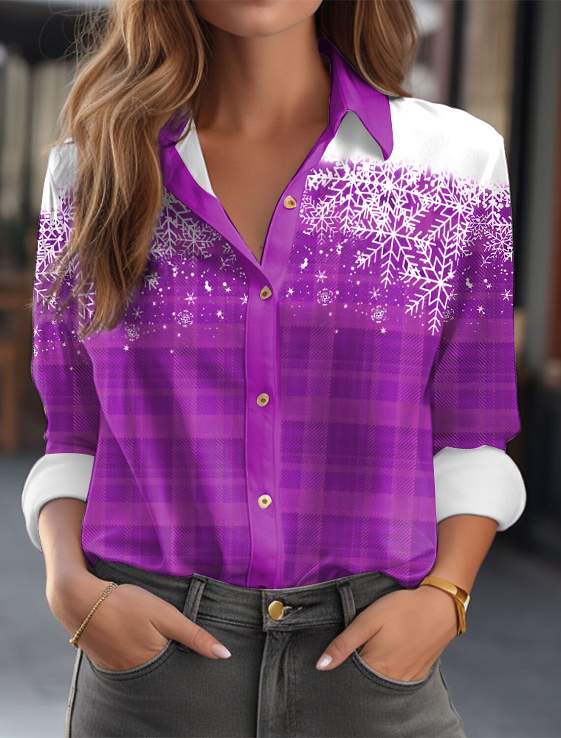 Chemisier boutonné à manches l - Winter Clothing Patterns avis et prix