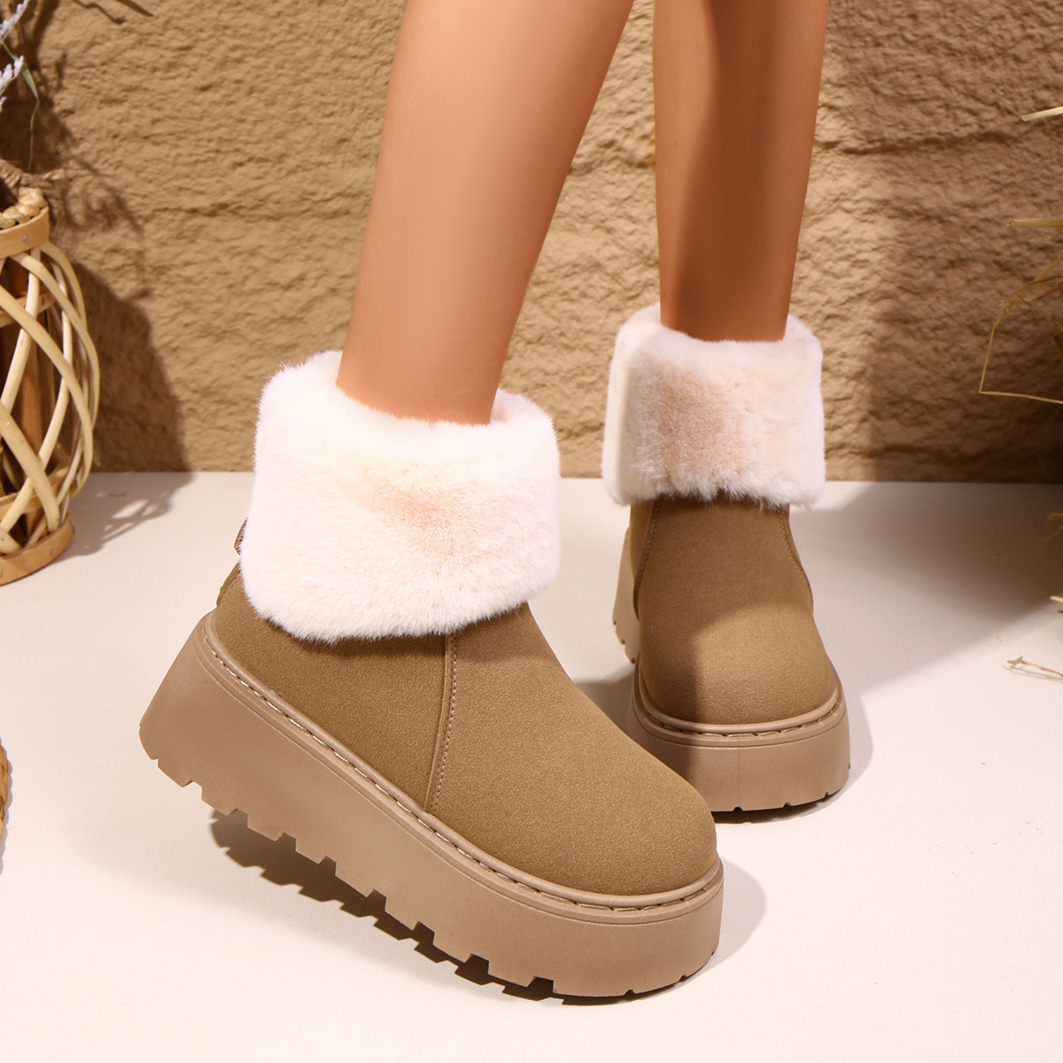 Bottes courtes chaudes à semel - Snow Boot Fur Lined avis et prix