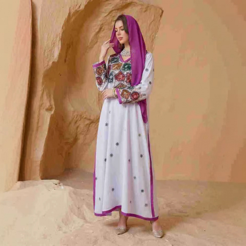 Nouvelle Robe Longue Brodé pou - Winter Clothing Dubai avis et prix
