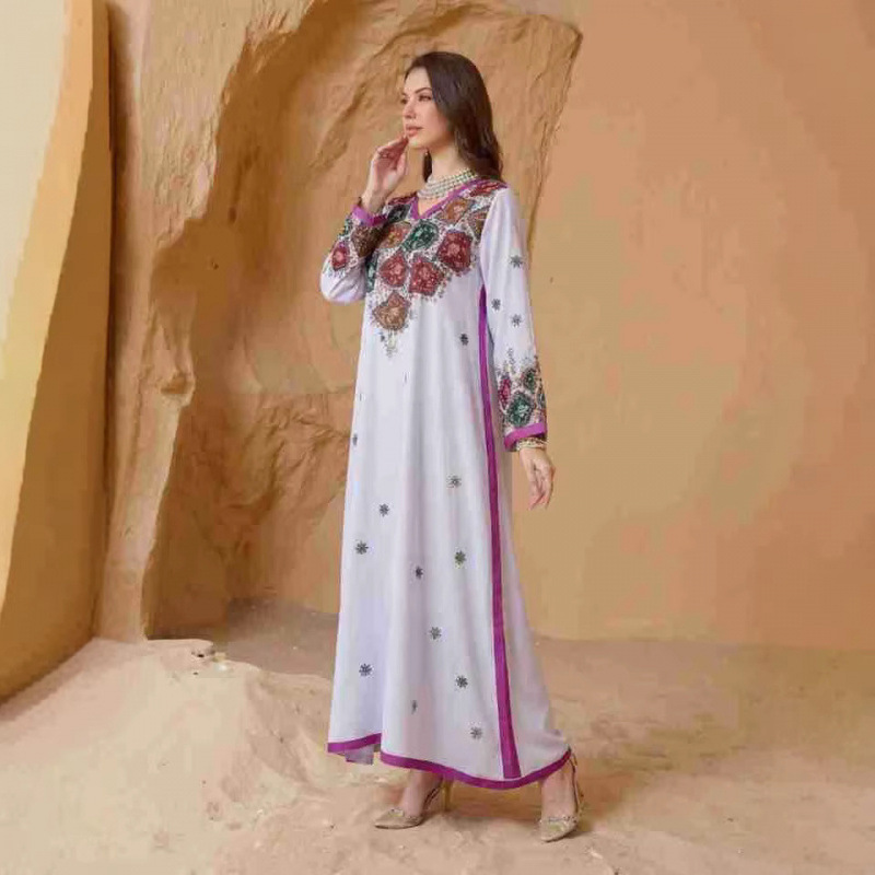 Nouvelle Robe Longue Brodé pou - Winter Clothing Dubai avis et prix