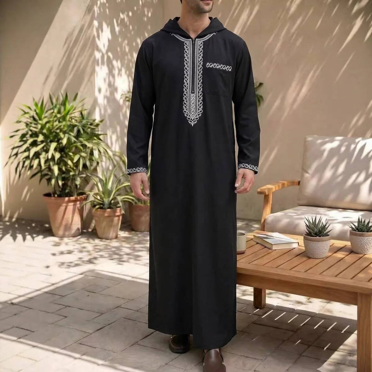 Robe longue décontractée brodé - Winter Clothing Dubai avis et prix