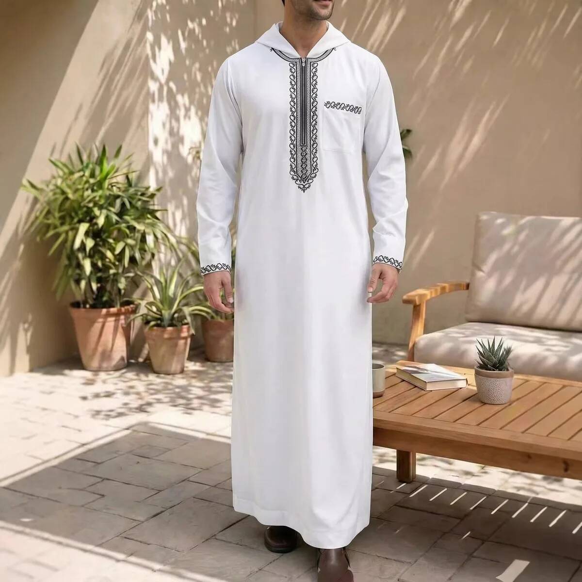 Robe longue décontractée brodé - Winter Clothing Dubai avis et prix
