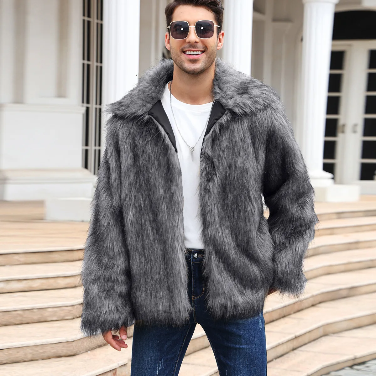 Hommes fausse fourrure de rena - Winter Clothing Pk avis et prix